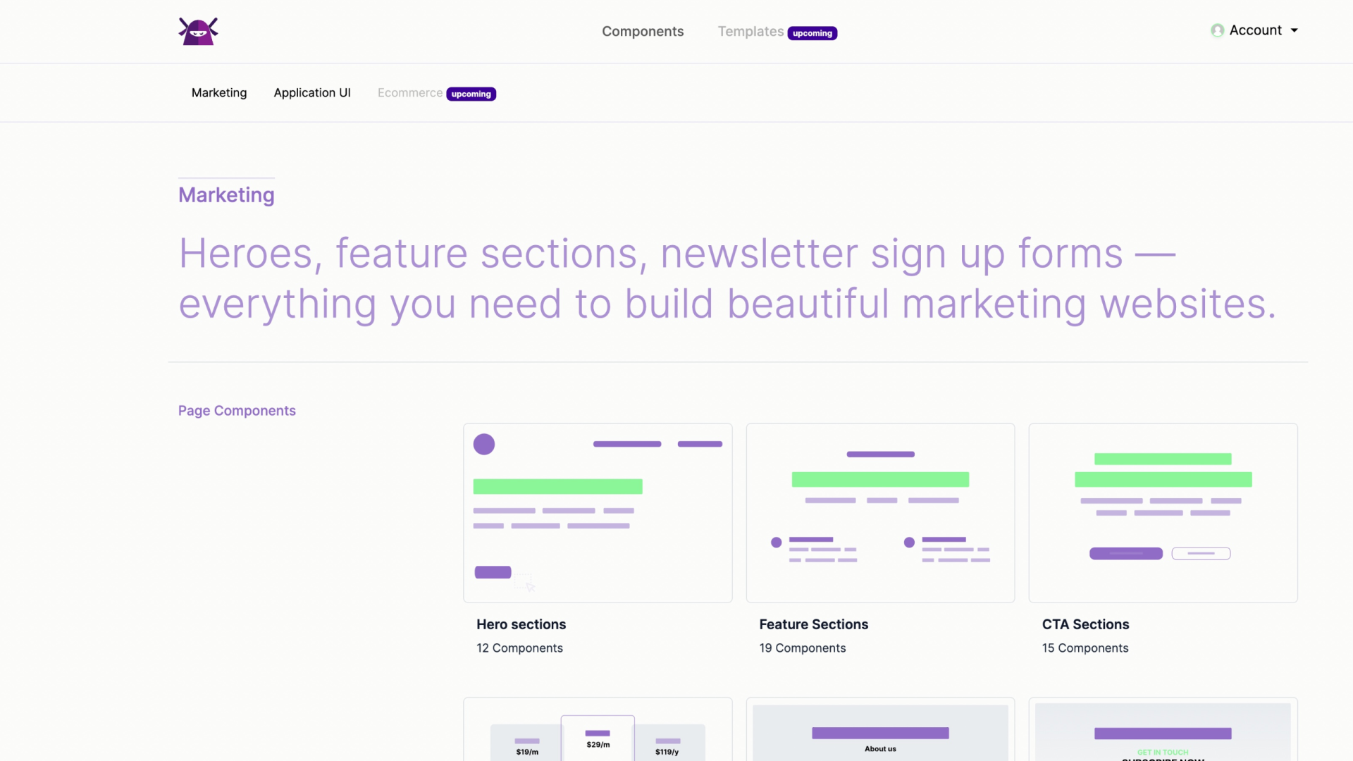 وسائط NinjabootStrap واجهة المستخدم - مكتبة مكونات Freemium Bootstrap 5 3