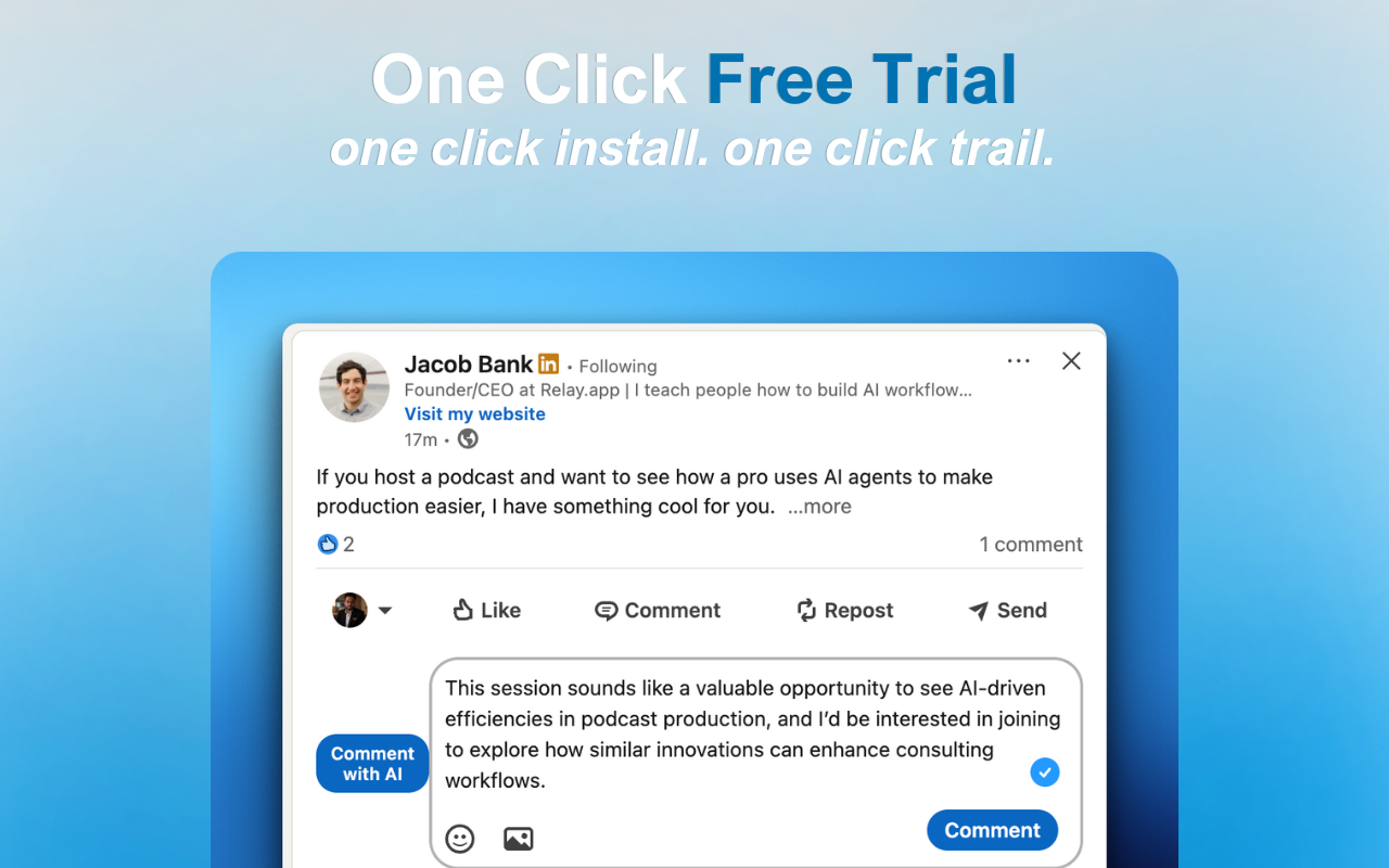 CommentRocket - LinkedIn Comments gallery image