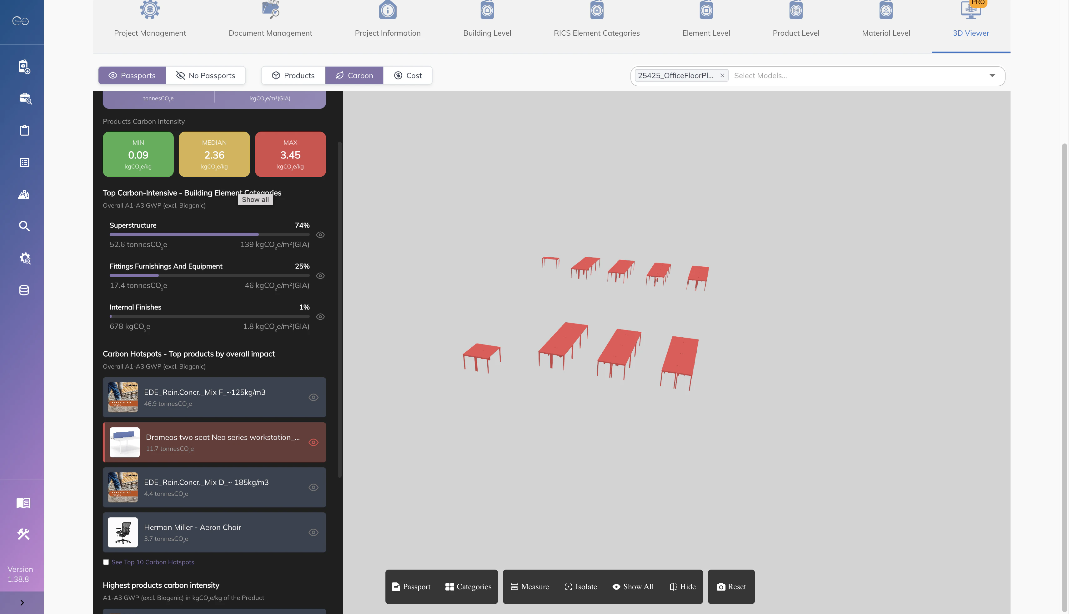 Carbon Analysis screenshot 2