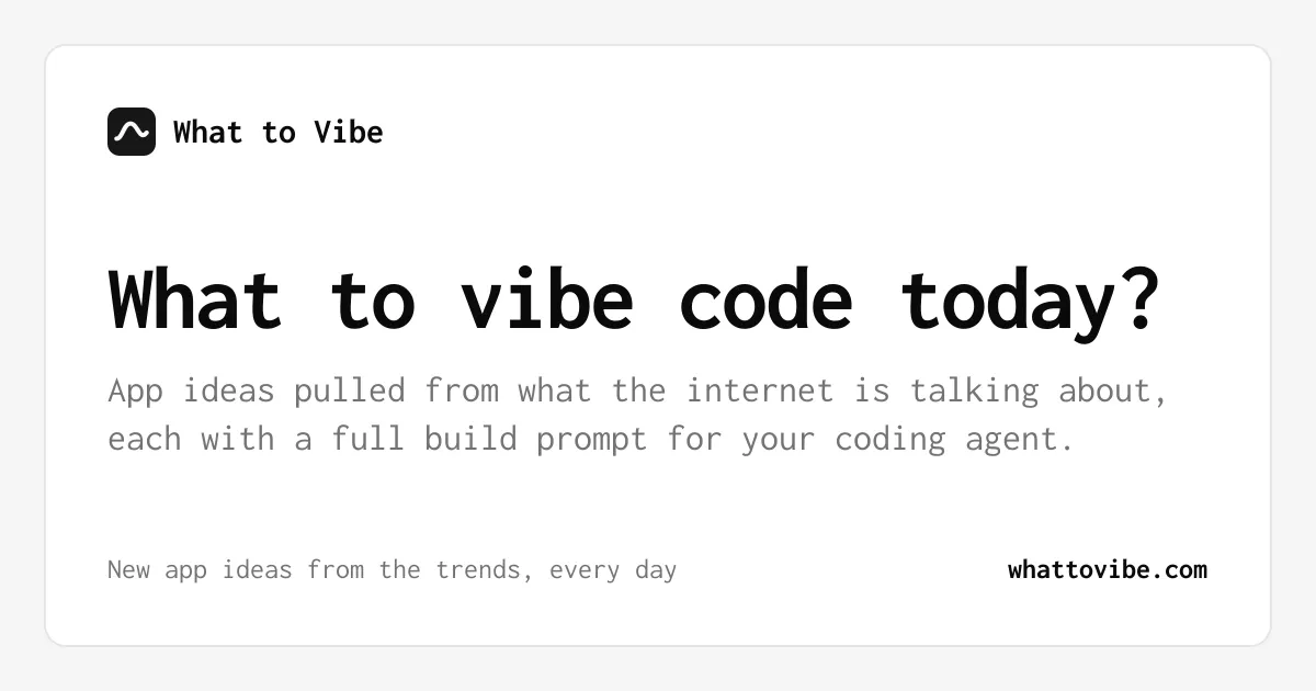 What to Vibe gallery image