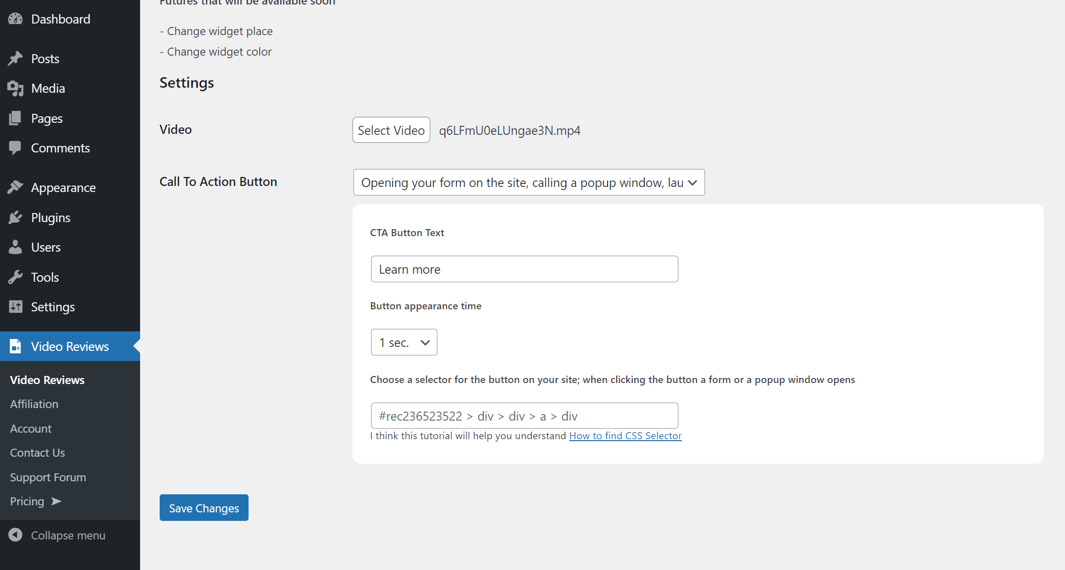 WP Video Reviews Plugin - Verhoog uw conversie door widget toe te voegen aan uw website media 5