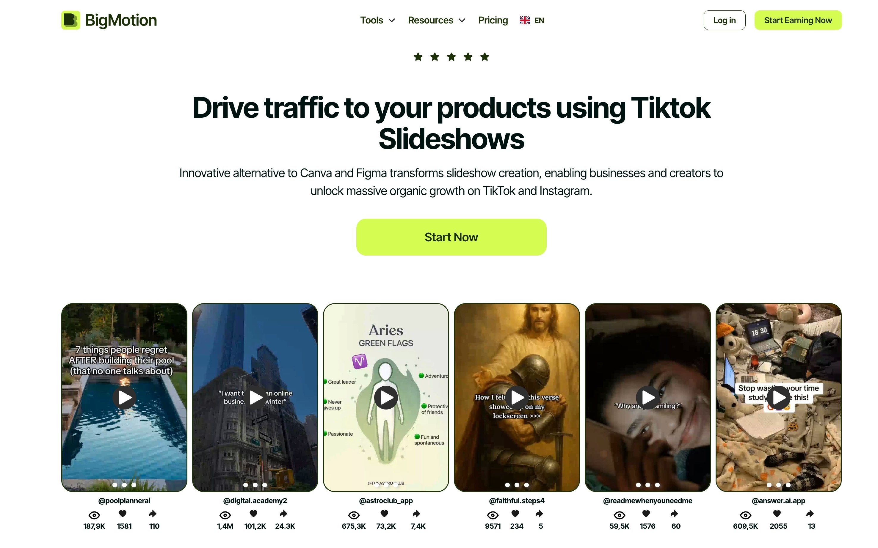 BigMotion AI SlideShow - Ottieni traffico tiktok con presentazioni automatizzate media 2