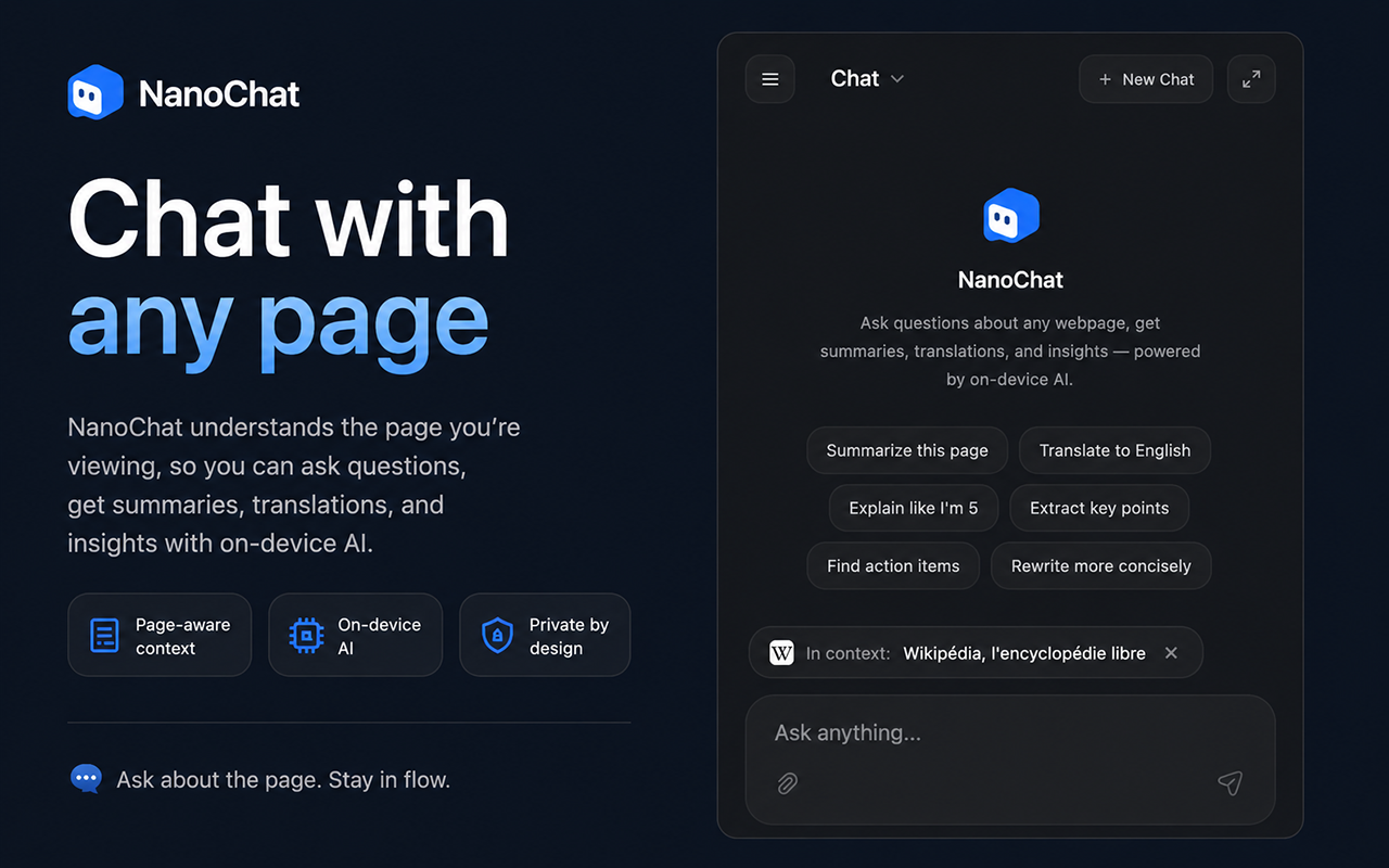 NanoChat: On-device AI Assistant gallery image