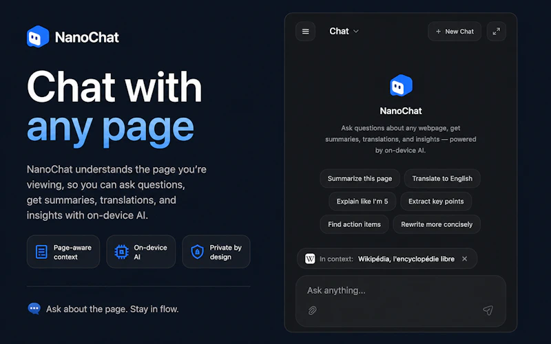 NanoChat: On-device AI Assistant screenshot 1