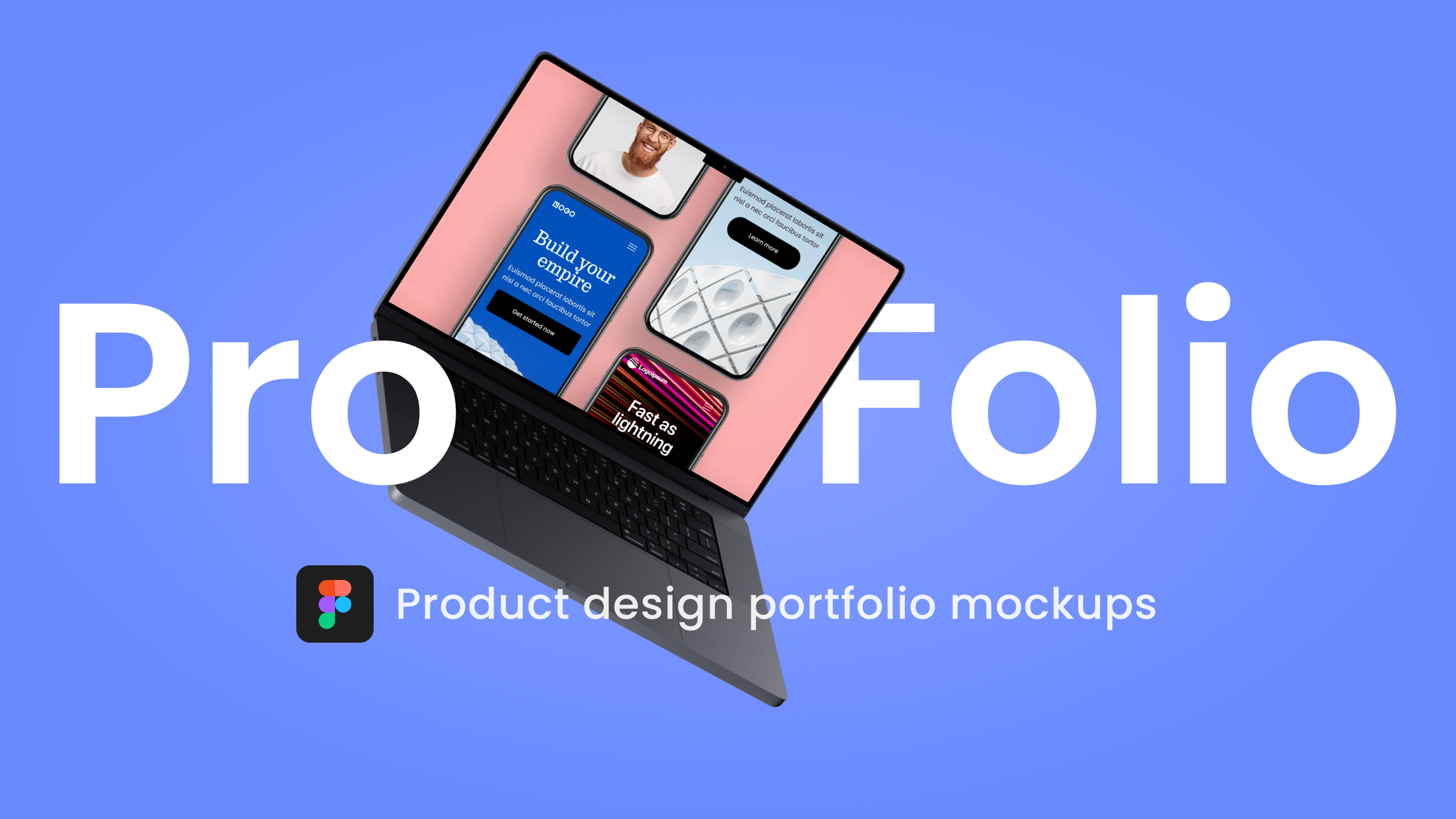startuptile Profolio-Product design portfolio mockup kit for Figma