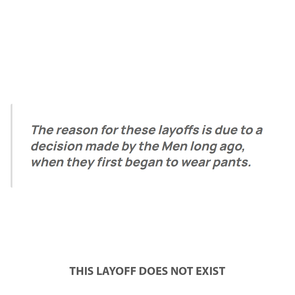 This Layoff Does Not Exist - AI generated tech layoff announcements media 1