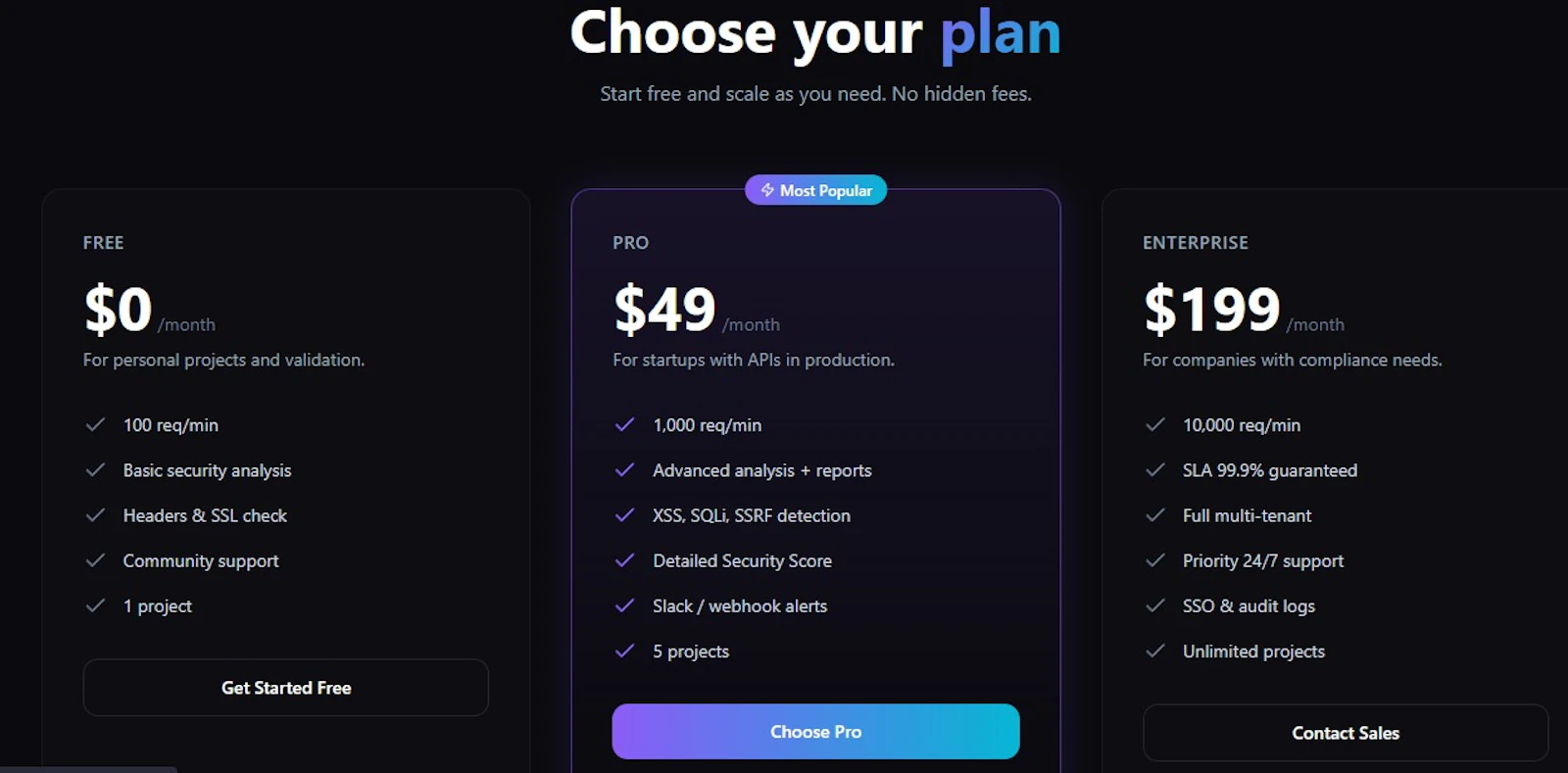 Sentinel API screenshot 3