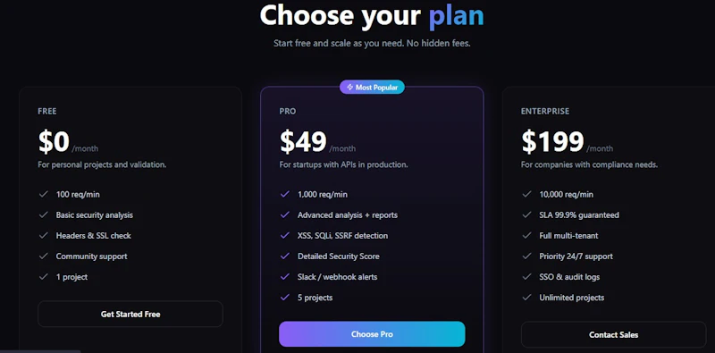 Sentinel API screenshot 3