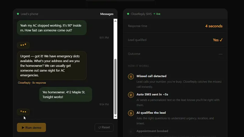 CloseReply screenshot 1 (video preview)