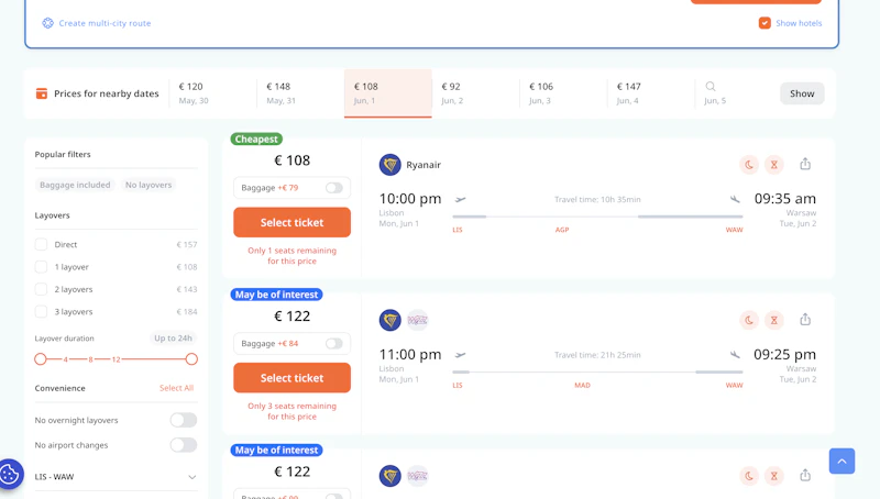 flightsinsight.com screenshot 2