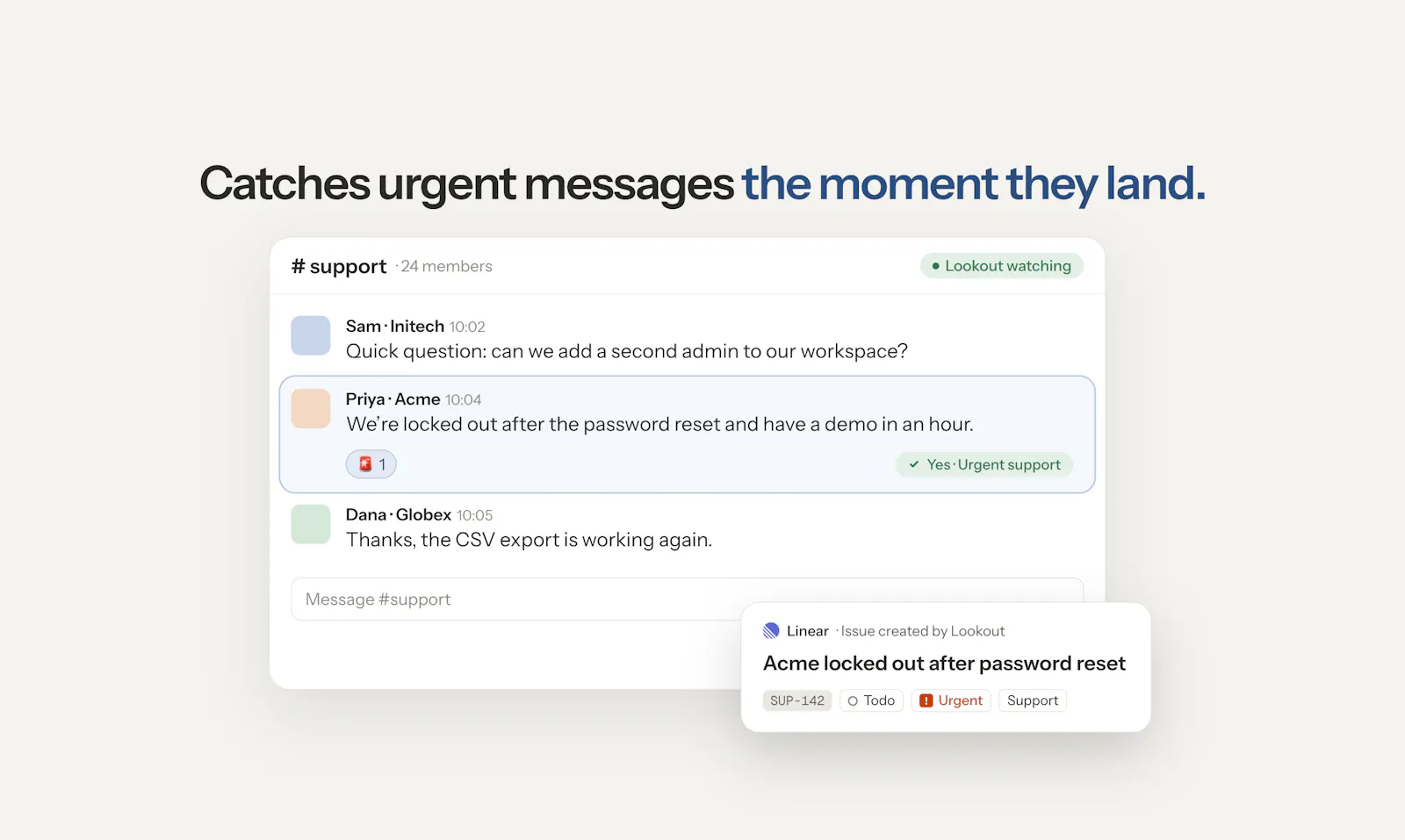 Lookout (for Slack) screenshot 4
