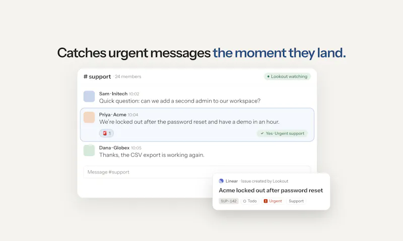 Lookout (for Slack) screenshot 4