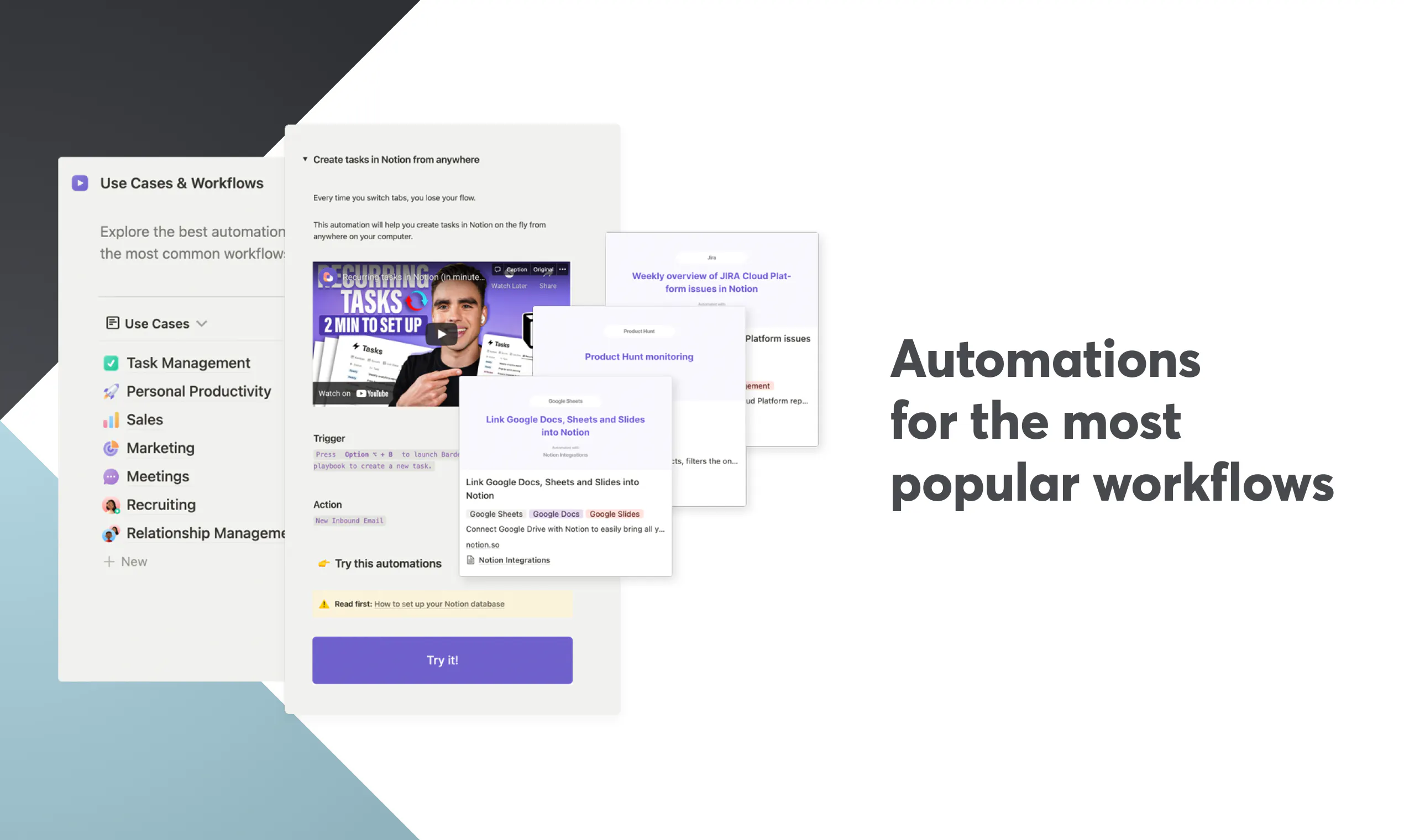 The Notion Automation Hub: Reclaim your time with pre-built Notion ...