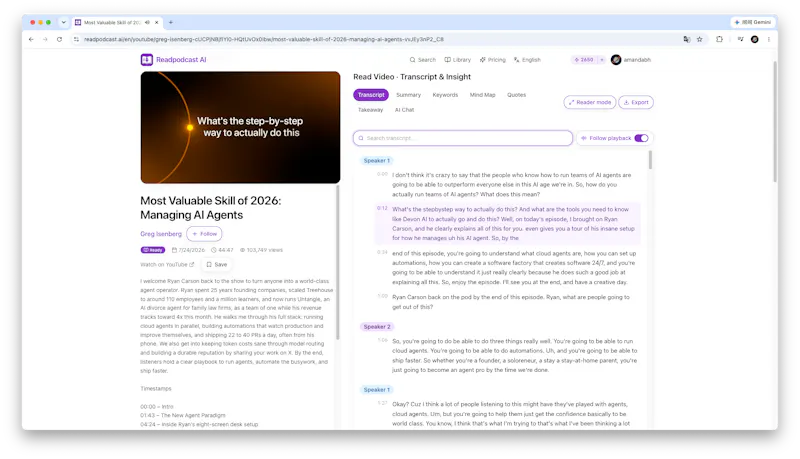 Readpodcast AI screenshot 8
