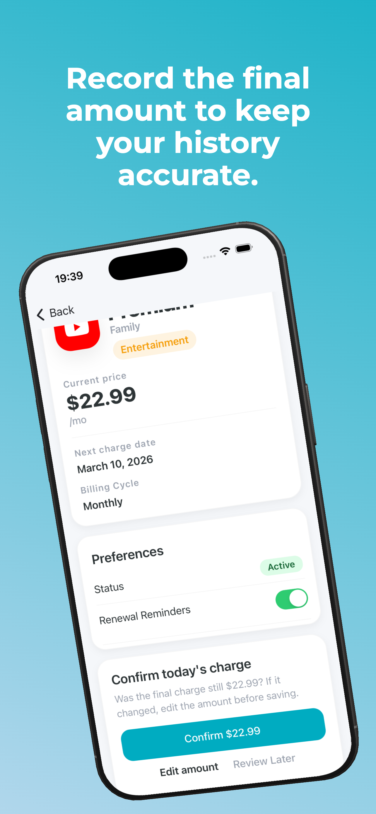 SpendBuddy: Renewal & Bills media 2