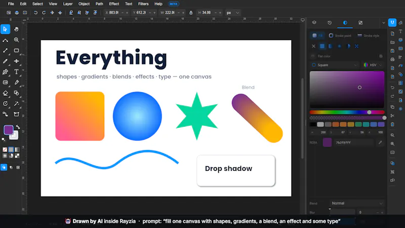 Rayzia AI Agent Vector Editor screenshot 8