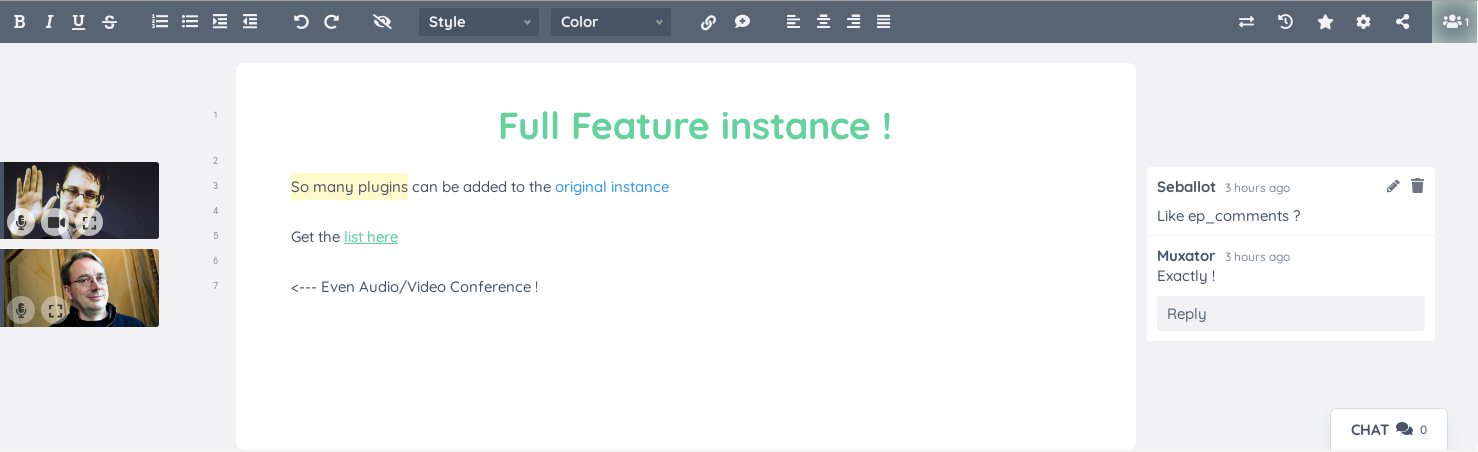 Etherpad gallery image