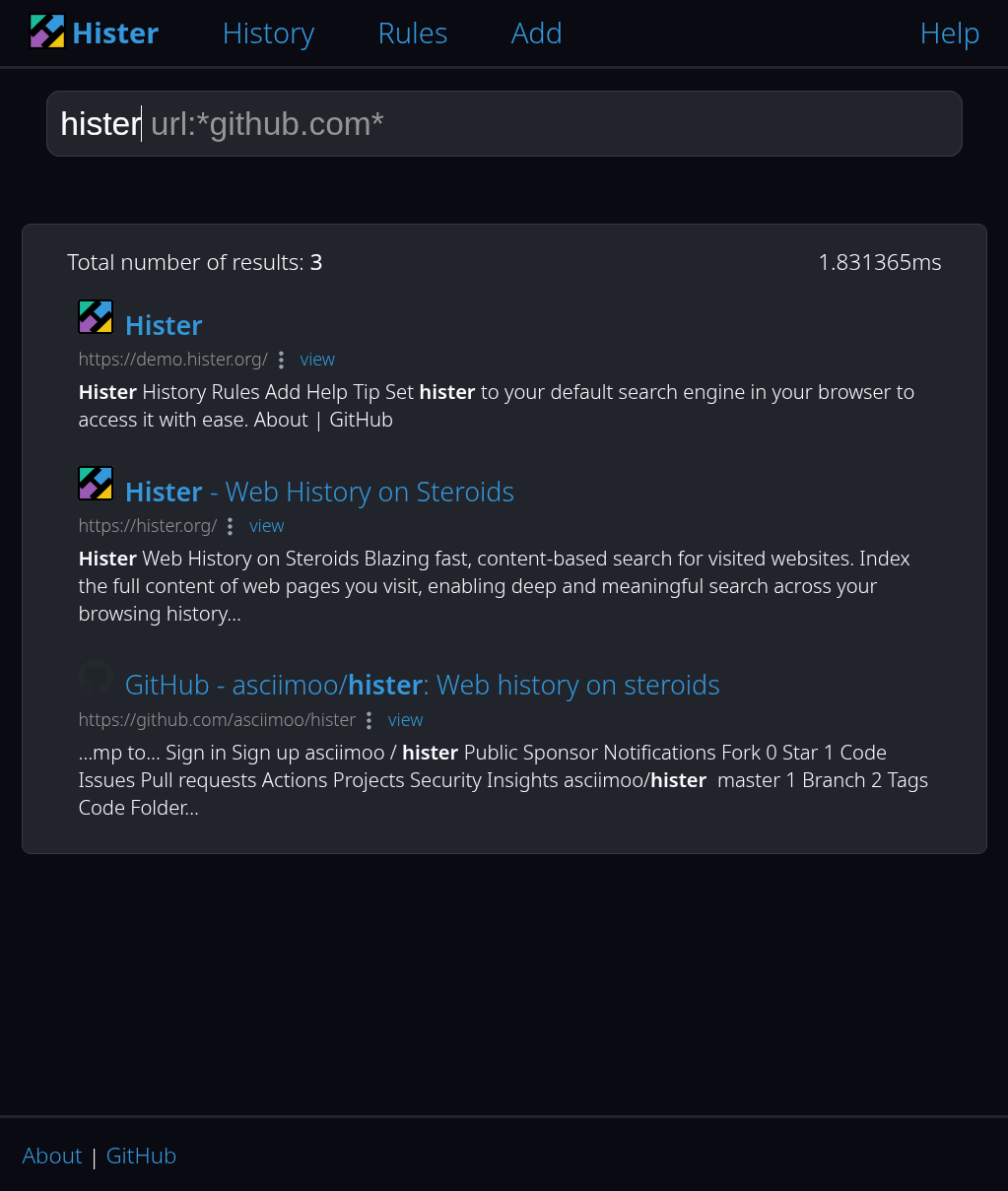 Hister gallery image