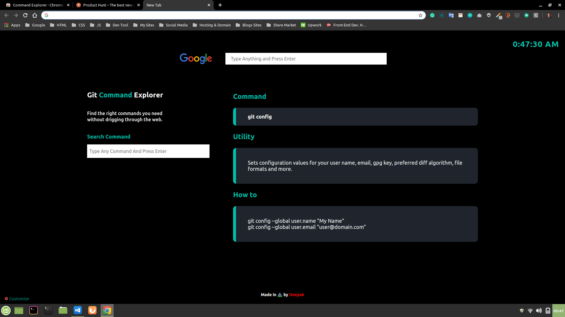 Command Explorer - Chrome Extension gallery image