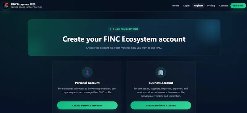 FINC Ecosystem 2026 screenshot 5
