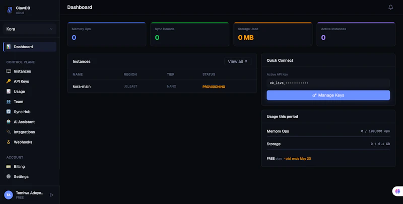 ClawDB screenshot 5