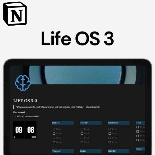 Noção Life OS 3 modelo