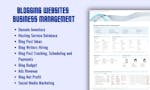 Blogging Website Business Management  image