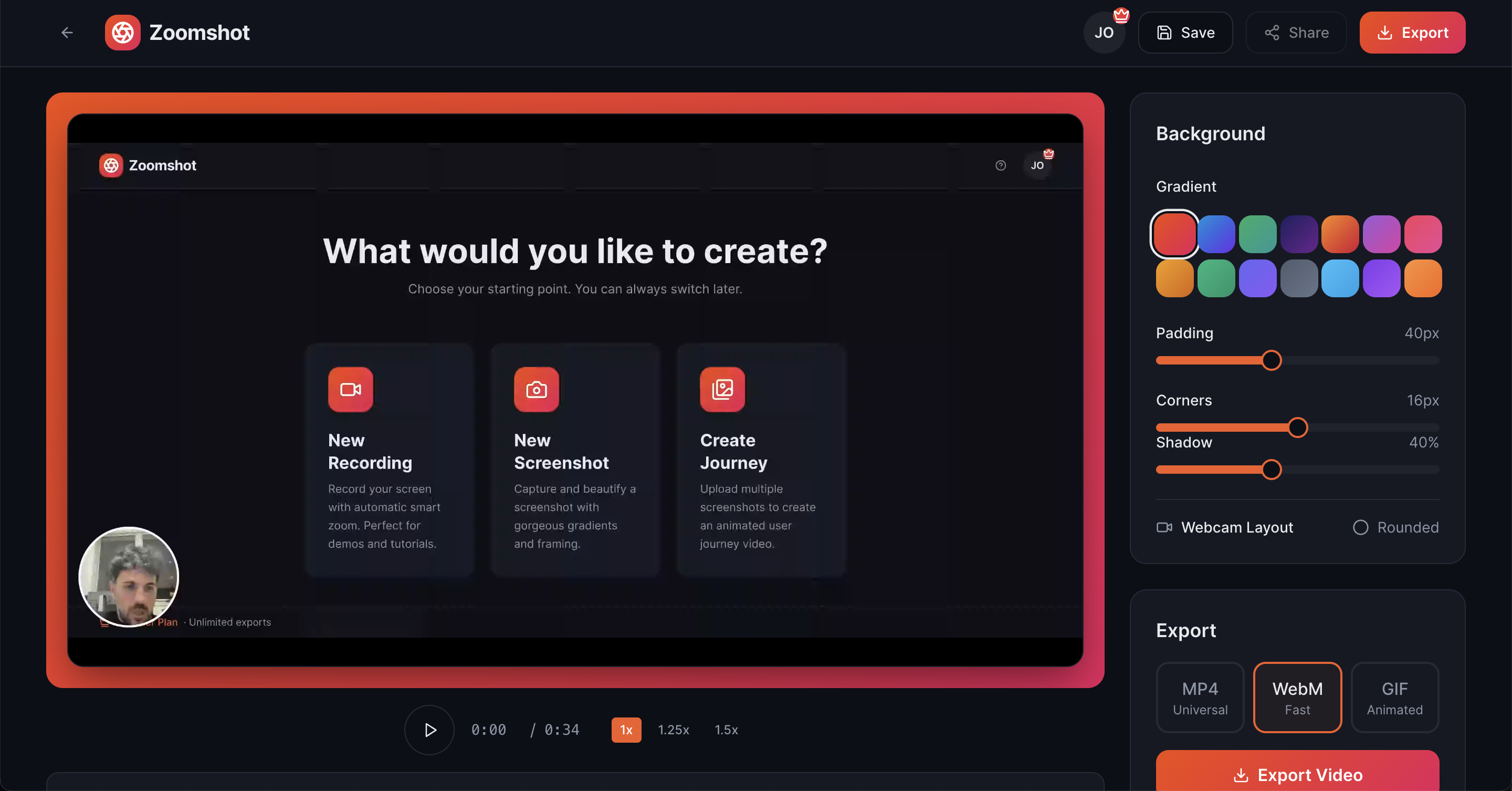 ZoomShot - Amazing screen recordings. gallery image