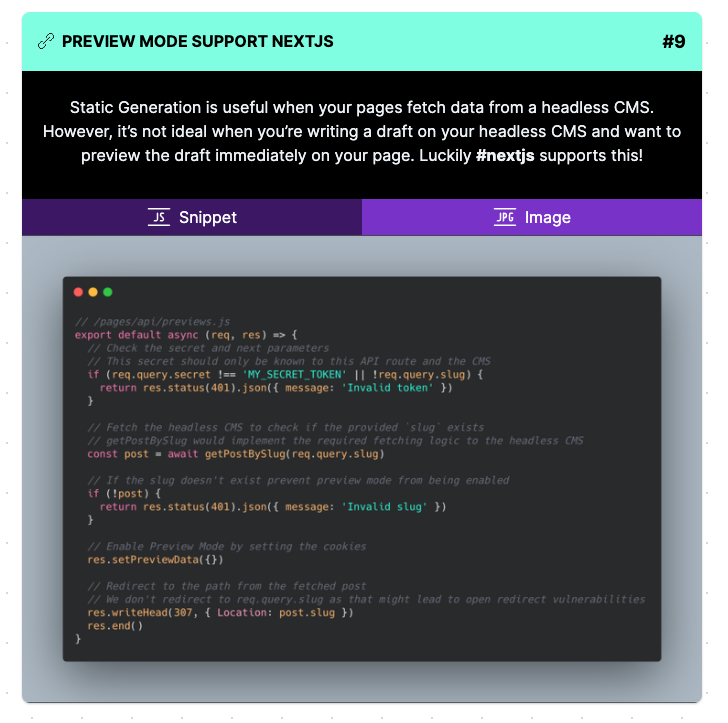 Next.js Tips gallery image