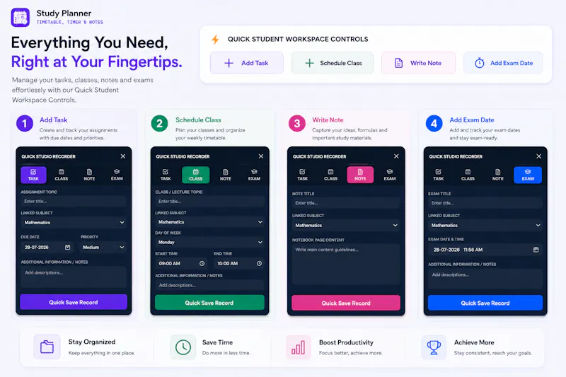 Study Planner - Timetable & Timer screenshot 4