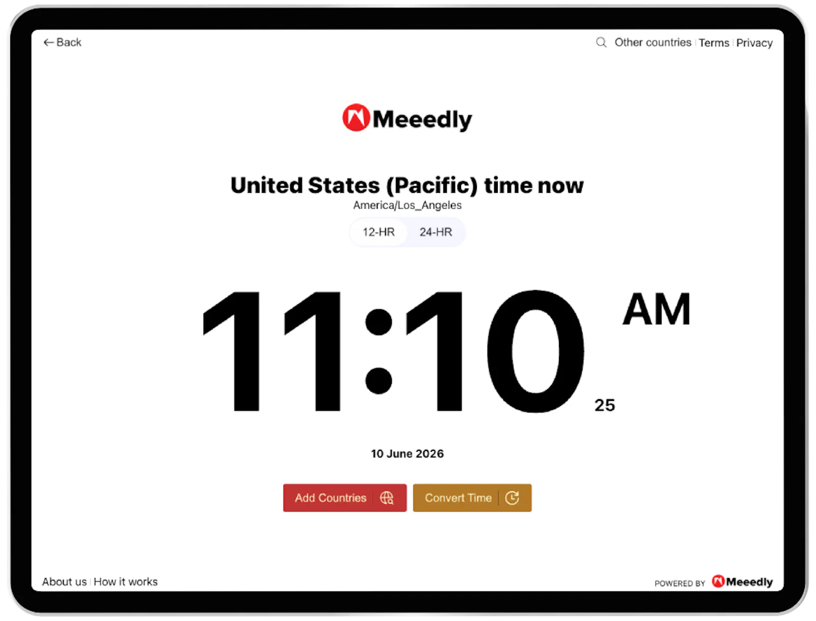 Meeedly Time Converter screenshot 2