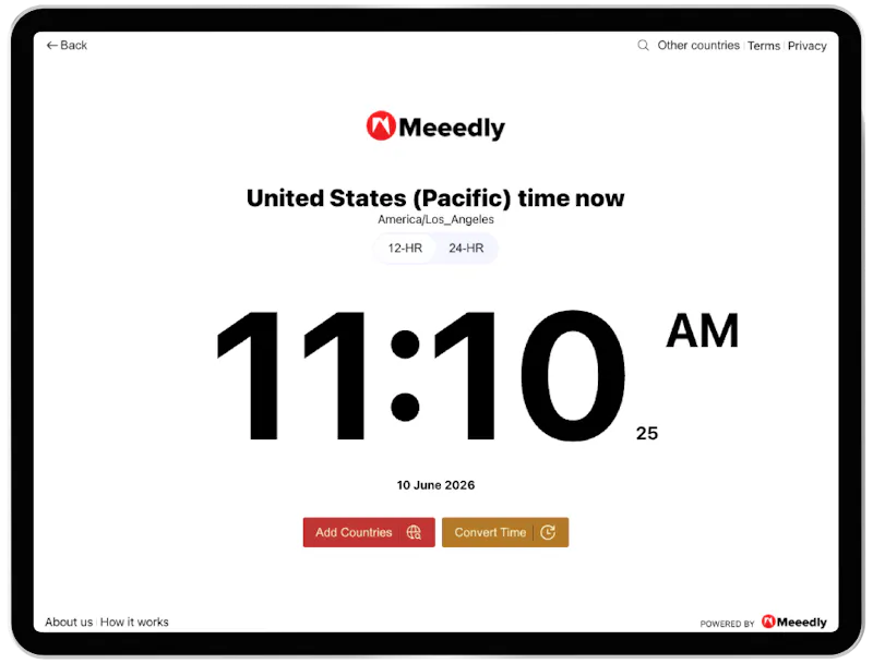 Meeedly Time Converter screenshot 2