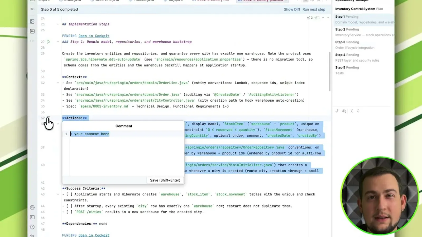 SpecBuddy screenshot 1 (video preview)