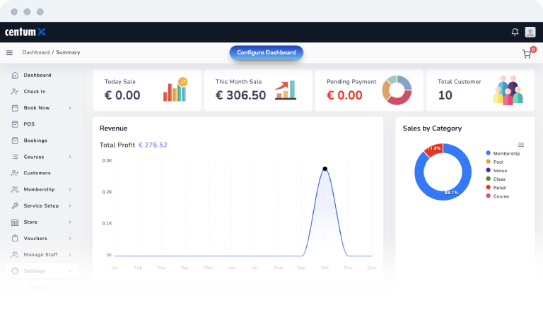 Mídia 1 de centumx - Aplicativo de gerenciamento de esporte e lazer all-in-one