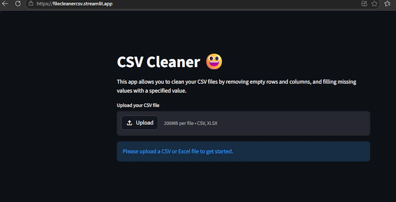 csv files cleaner screenshot 1