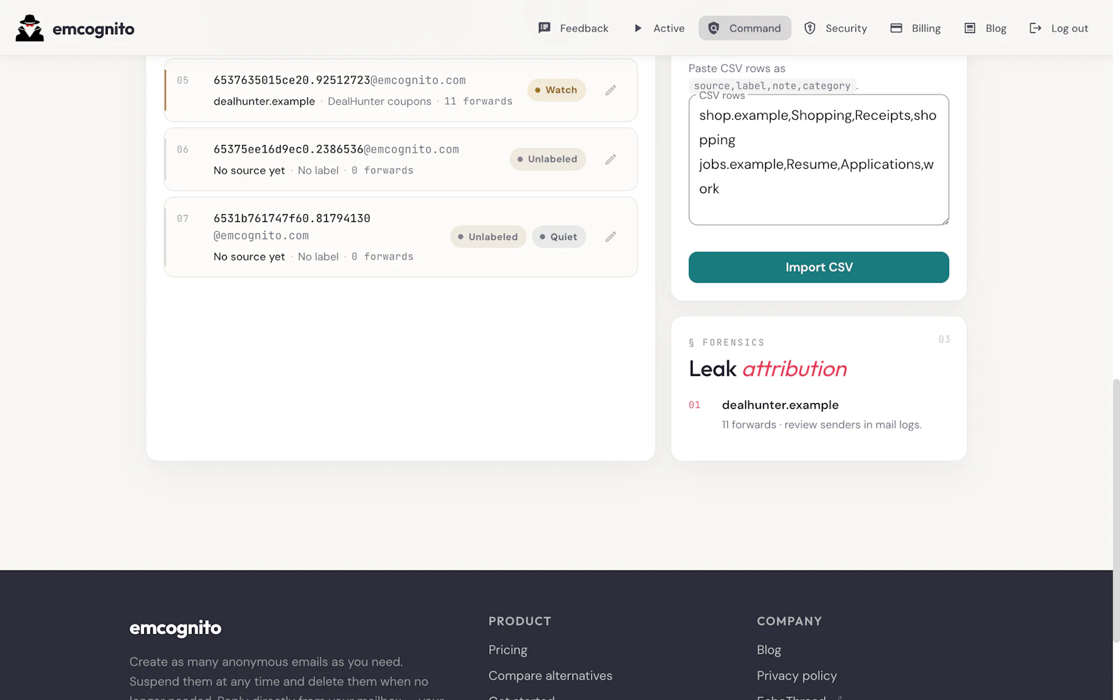 Emcognito screenshot 2