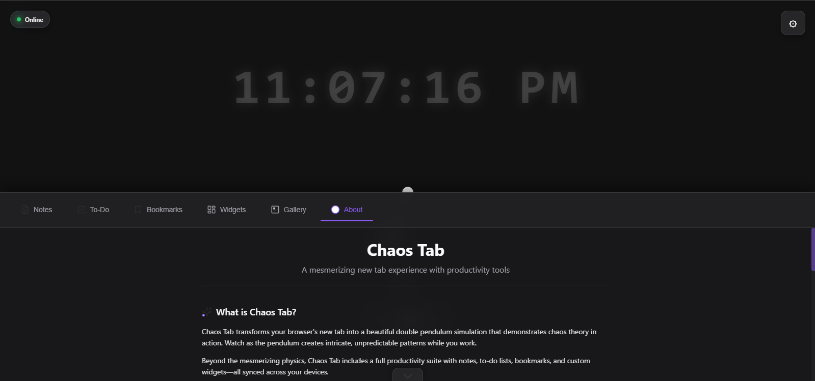 Chaos Tab gallery image