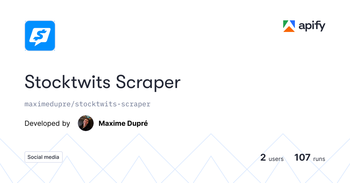 Stocktwits Scraper gallery image