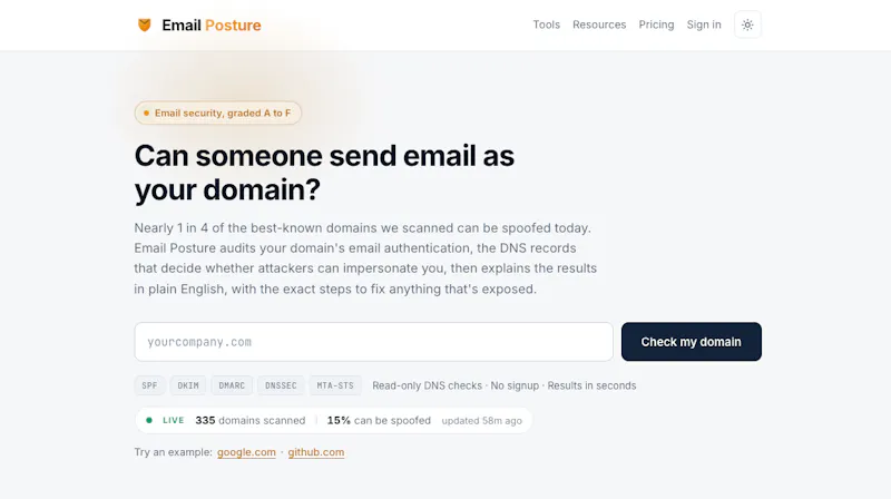 Email Posture screenshot 1