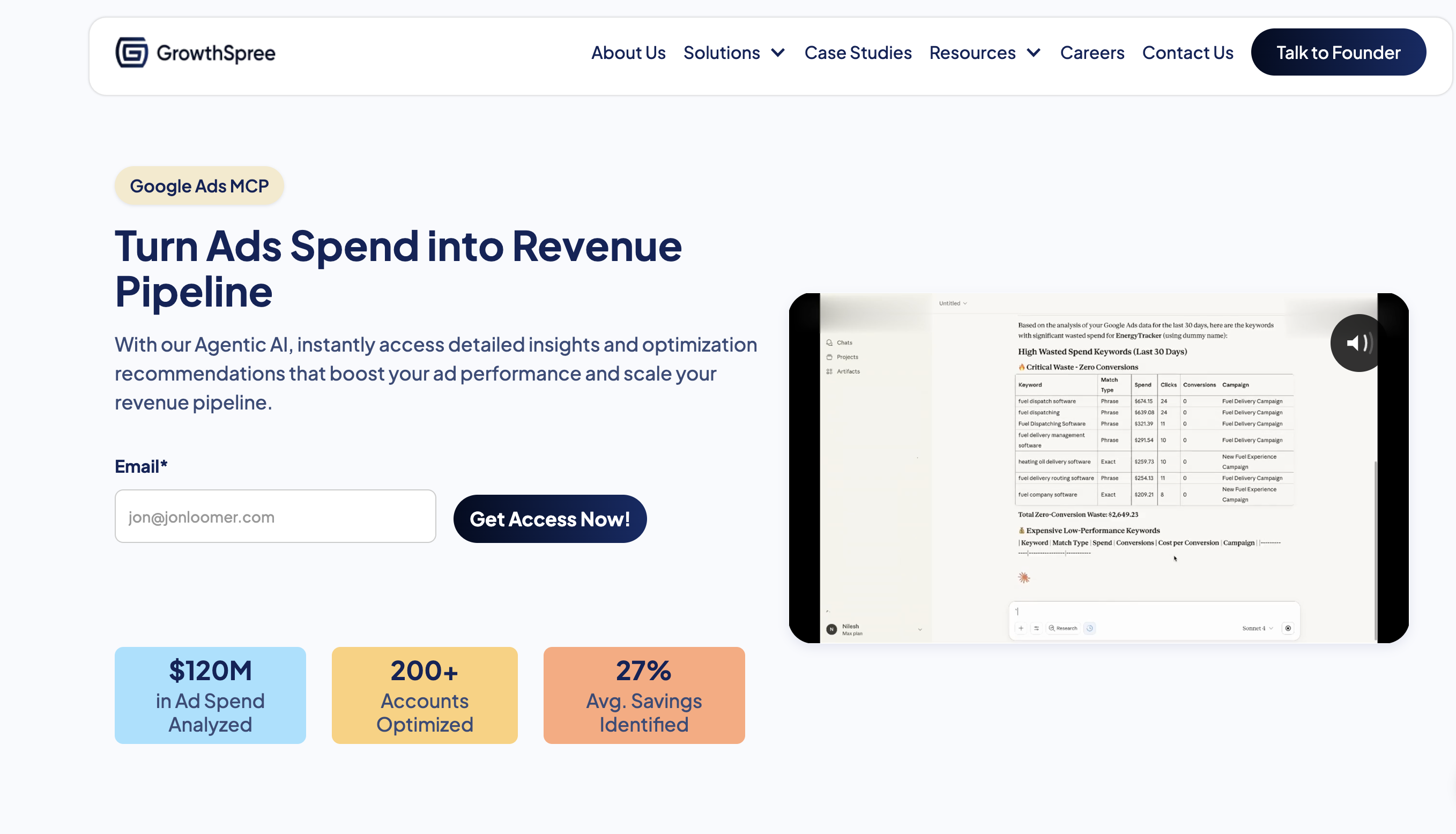 GrowthSpree's Google Ads MCP gallery image