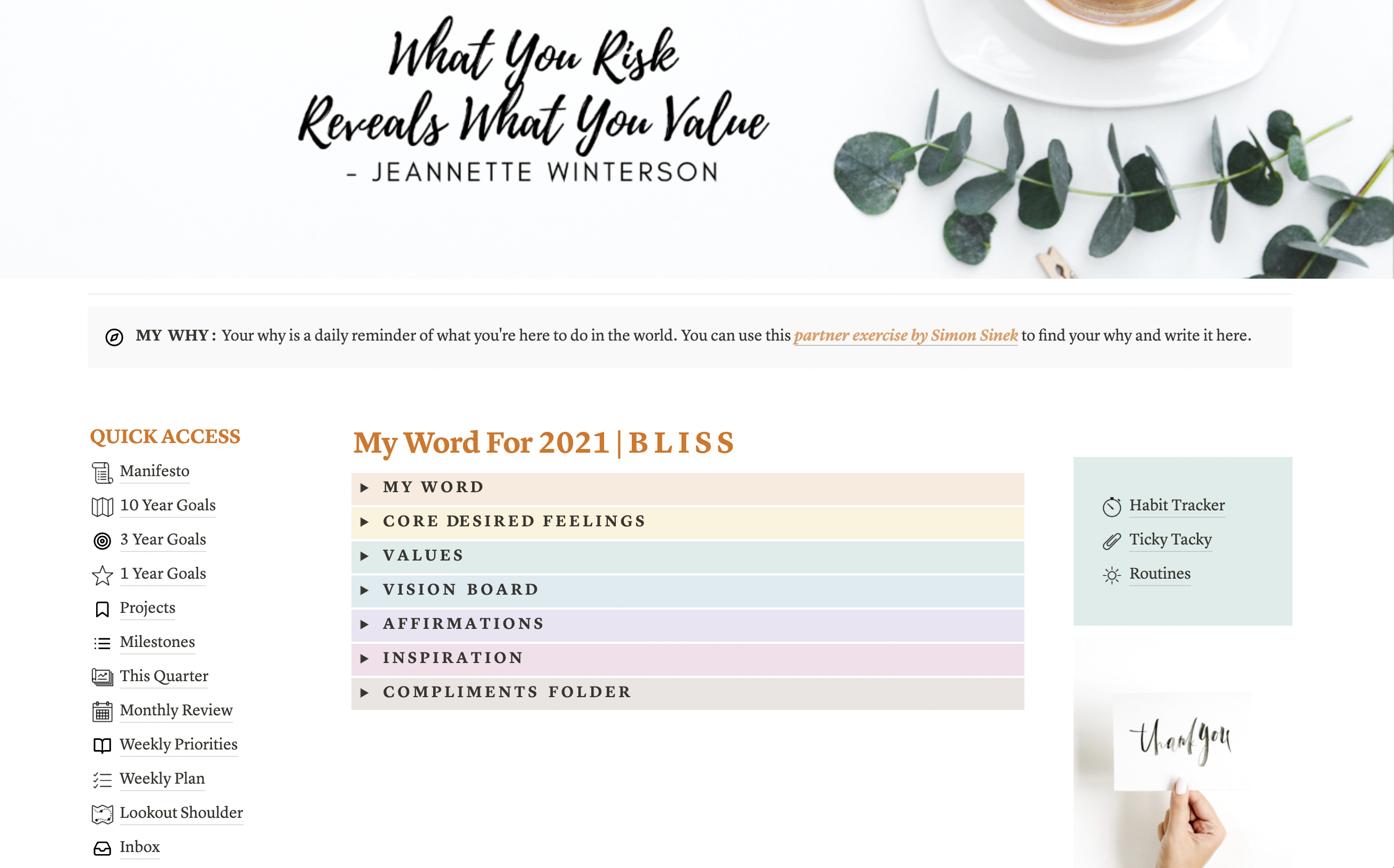 Notion Ultimate Life Dashboard gallery image