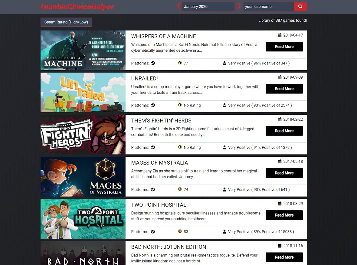 HumbleChoiceHelper gallery image