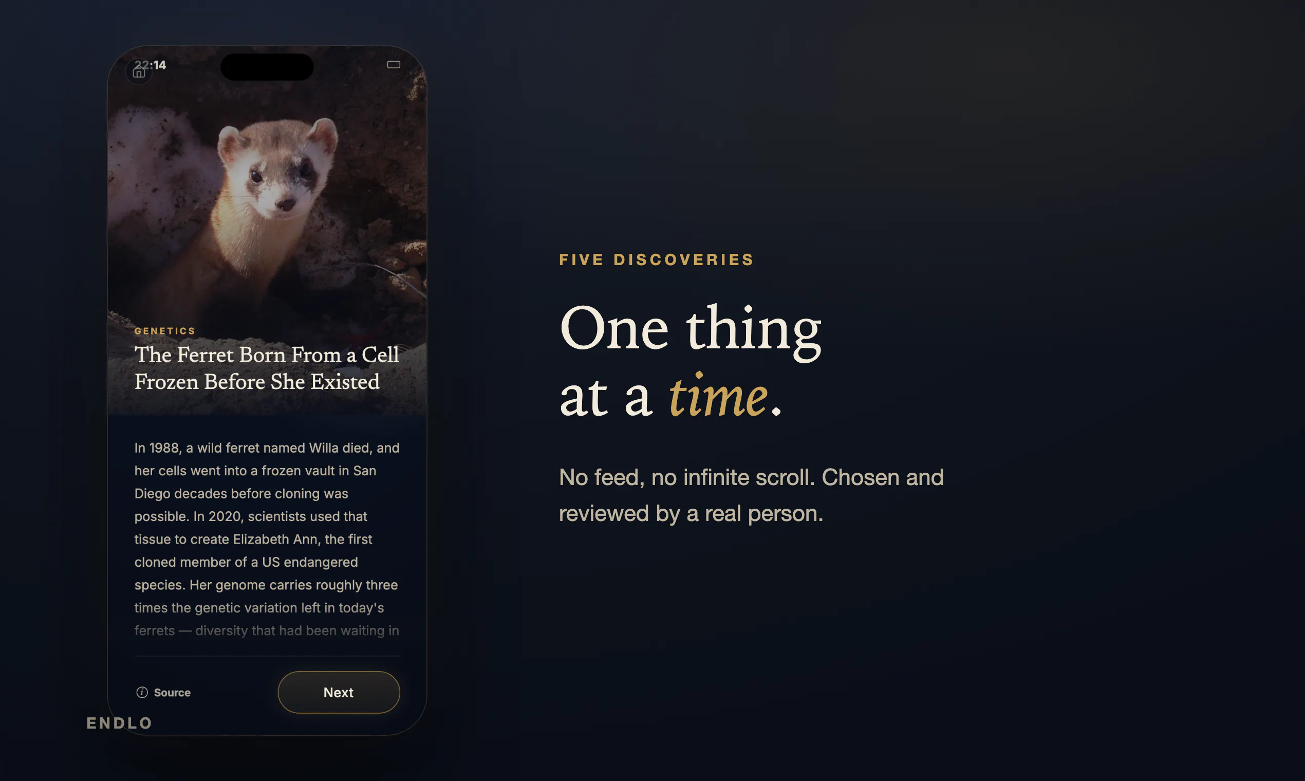 Endlo — five nightly reads that end gallery image