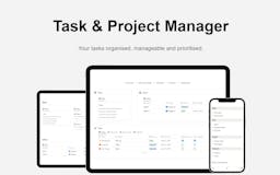 Task & Project Manager Notion Template media 1