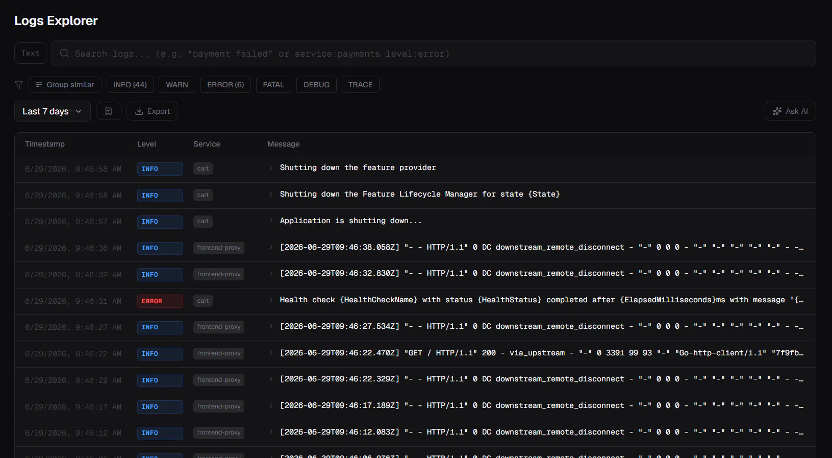 LogFlow 截图 1