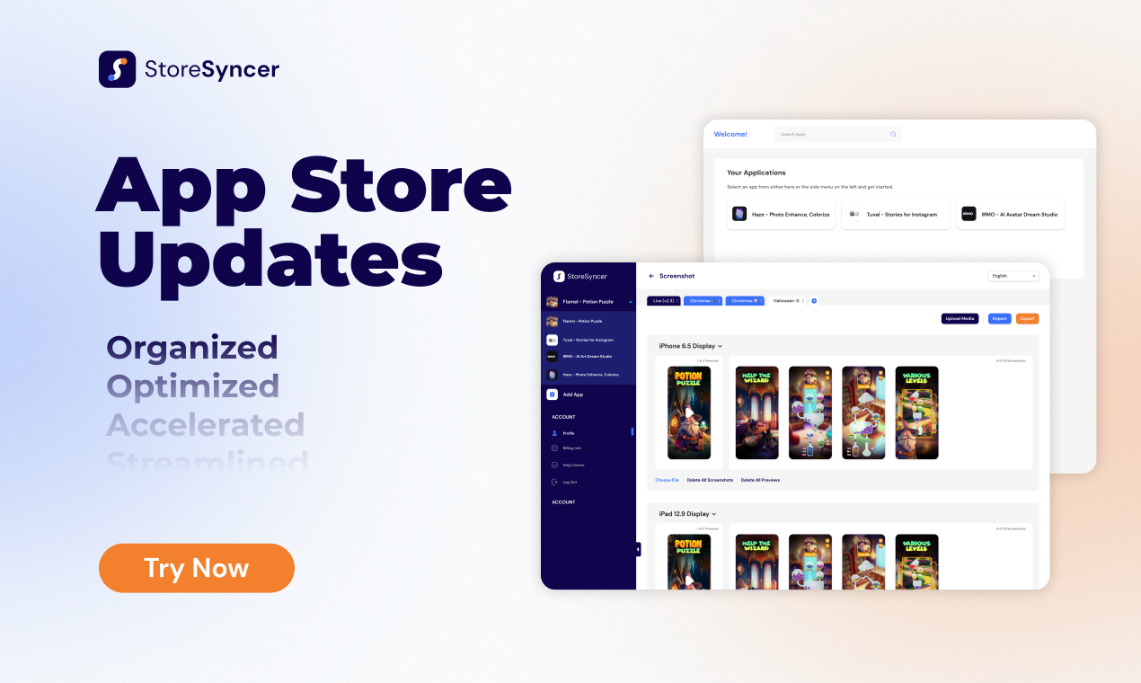 StoresSyncer - Vereinfachung der App -Verwaltung im App Store Connect Medien 2