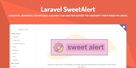 Laravel SweetAlert gallery image