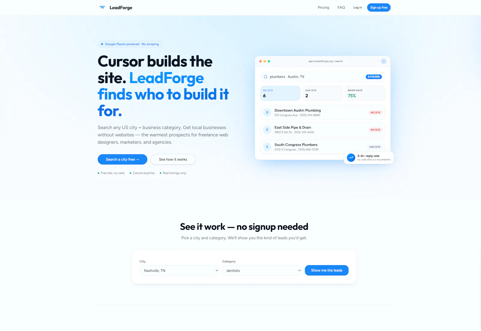 LeadForge screenshot 2