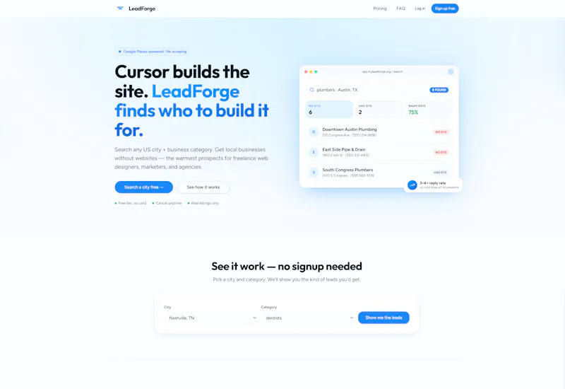 LeadForge screenshot 2