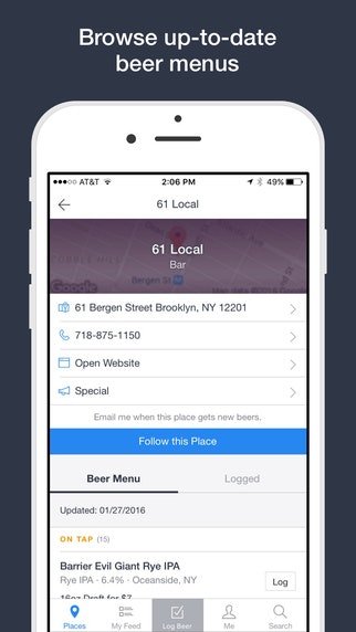 BeerMenus for iOS gallery image